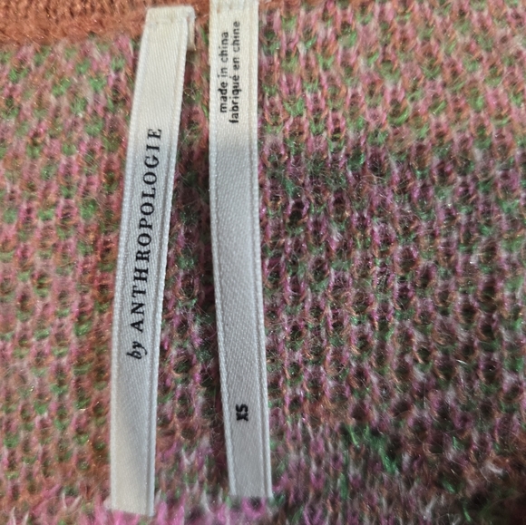 Anthropologie Oversized Distressed Floral Sweater - Picture 3 of 3